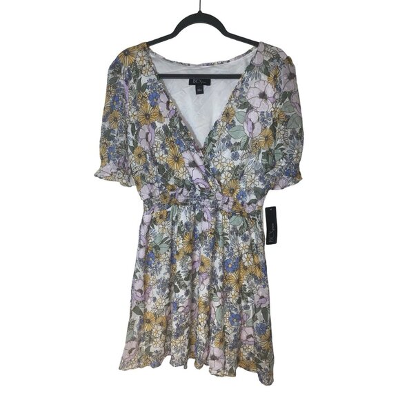 BCX Dress Juniors Size Large Floral Dress - Picture 1 of 15